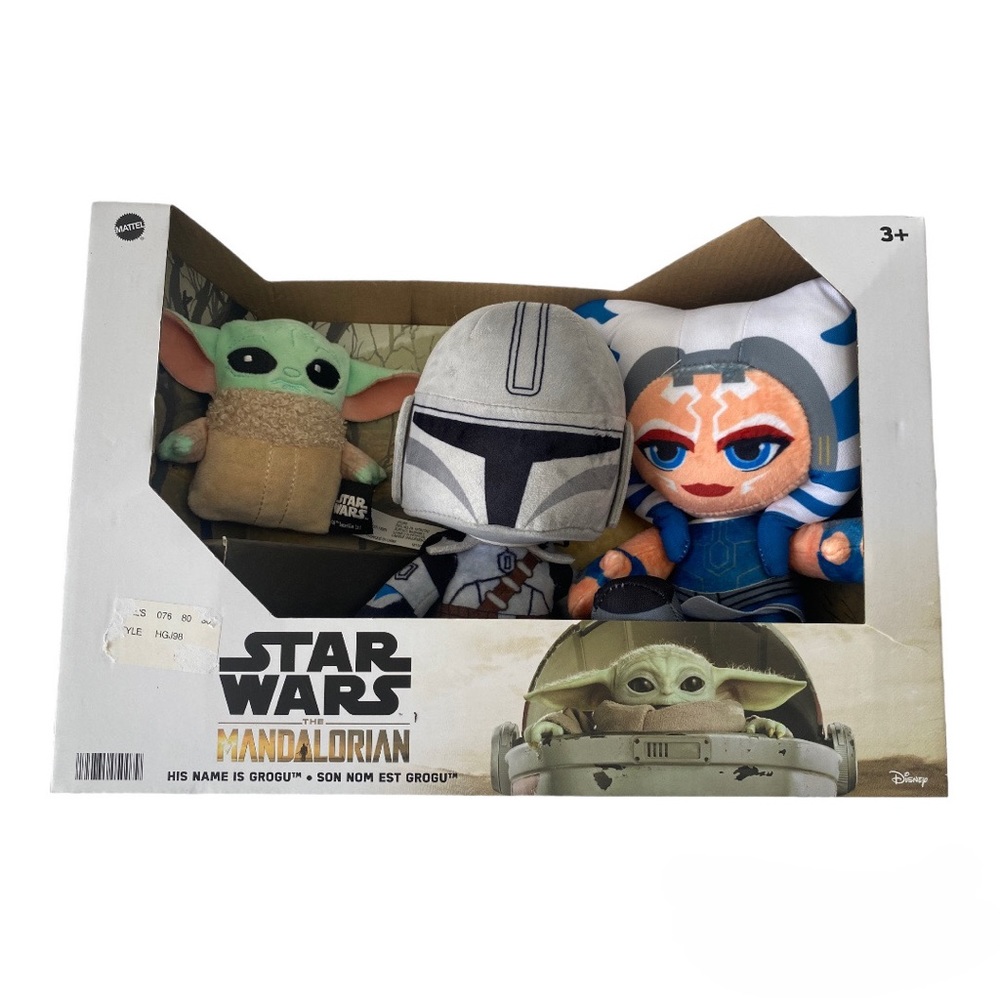NEW Mattel Star Wars Mandalorian His Name is Grogu 8”Plush Grogu & Ahsoka Tano